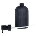 Dozownik szklany do mydła płynu do naczyń zlewozmywaka czarny 400ml VILDE 568002