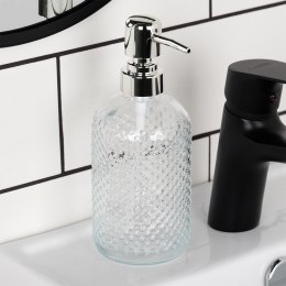 Dozownik szklany na mydło do mydła płynu do naczyń zlewozmywaka 430ml ORION 530785
