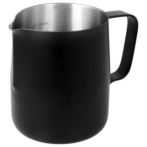 Dzbanek do spieniania mleka mlecznik METAL czarny spieniacz na mleko 600ml BRUNBESTE BB-2210