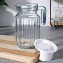 Dzbanek szklany mały 500ml na napoje sok wodę kompot 650ml z pokrywką VILDE 139293