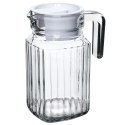 Dzbanek szklany mały 500ml na napoje sok wodę kompot 650ml z pokrywką VILDE 139293