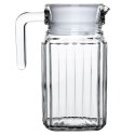 Dzbanek szklany mały 500ml na napoje sok wodę kompot 650ml z pokrywką VILDE 139293
