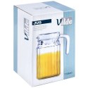 Dzbanek szklany mały 500ml na napoje sok wodę kompot 650ml z pokrywką VILDE 139293