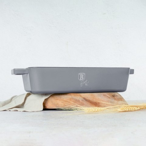EMALIOWANA BRYTFANNA ŻELIWNA 30X20X7CM 3.0L BERLINGER HAUS STRONG MOLD TAUPE BH-6526
