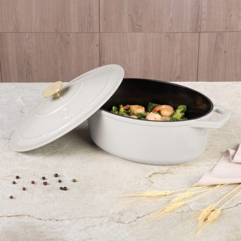 EMALIOWANA BRYTFANNA ŻELIWNA 4.65L 30CM BERLINGER HAUS STRONG MOLD SAHARA BH-6540