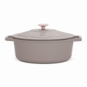 EMALIOWANA BRYTFANNA ŻELIWNA 4.65L 30CM BERLINGER HAUS STRONG MOLD TAUPE BH-6541