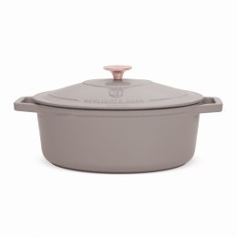 EMALIOWANA BRYTFANNA ŻELIWNA 4.65L 30CM BERLINGER HAUS STRONG MOLD TAUPE BH-6541