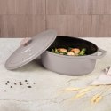 EMALIOWANA BRYTFANNA ŻELIWNA 4.65L 30CM BERLINGER HAUS STRONG MOLD TAUPE BH-6541