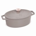 EMALIOWANA BRYTFANNA ŻELIWNA 4.65L 30CM BERLINGER HAUS STRONG MOLD TAUPE BH-6541