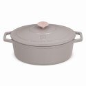 EMALIOWANA BRYTFANNA ŻELIWNA 4.65L 30CM BERLINGER HAUS STRONG MOLD TAUPE BH-6541