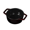 EMALIOWANY MINI GARNEK ŻELIWNY 0.65L 12CM BERLINGER HAUS STRONG MOLD BH-6496