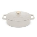 EMALIOWANY NISKI GARNEK ŻELIWNY 2.57L 26CM BERLINGER HAUS STRONG MOLD SAHARA BH-6530