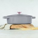 EMALIOWANY NISKI GARNEK ŻELIWNY 2.57L 26CM BERLINGER HAUS STRONG MOLD TAUPE BH-6527