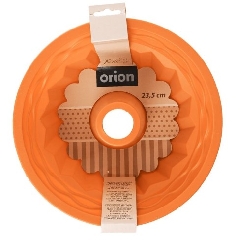 FORMA DO PIECZENIA BABKI Z KOMINEM SILIKONOWA POMARAŃCZOWA 23.5CM SILLINIE ORION 151713