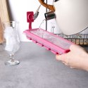 Forma 12 do kostek lodu silikonowa z pokrywką pojemnik foremka na lód EXCELLENT HOUSEWARE 259229
