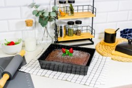 Forma blacha do pieczenia ciasta Non-stick nieprzywierająca 28x23x6cm BRUNBESTE BB-2554