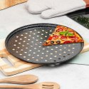 FORMA DO PIZZY GRANITOWA PERFOROWANA 28CM VILDE 279030