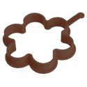 FORMA DO SMAŻENIA JAJEK NALEŚNIKÓW PANCAKE SILIKONOWA BRĄZOWA KWIAT 12CM SILLINIE ORION 151792