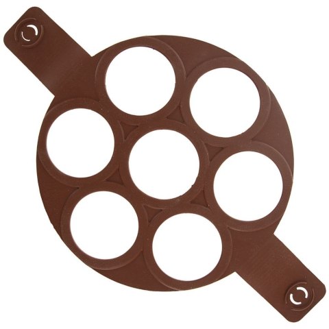 FORMA FOREMKA DO SMAŻENIA JAJEK PANCAKE SILIKONOWA BRĄZOWA SILLINIE ORION 151791