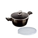 GARNEK GRANITOWY 2.5L 20cm BERLINGER HAUS SHINY BLACK BH-6604
