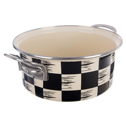 Garnek emaliowany indukcja na indukcję gaz SZACHOWNICA 20 cm 2.2L ORION 113340