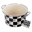 Garnek emaliowany indukcja na indukcję gaz SZACHOWNICA 20 cm 3L ORION 113336
