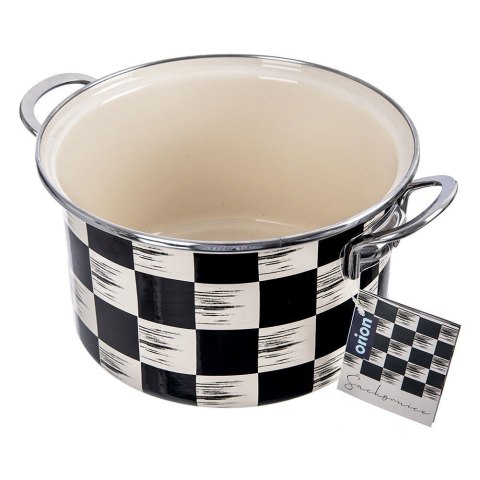 Garnek emaliowany indukcja na indukcję gaz SZACHOWNICA 22 cm 4L ORION 113337