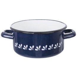 Garnek emaliowany indukcja na indukcję gaz niebieski MODROBILA 16 cm 1.5L ORION 113508