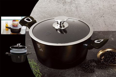 GARNEK GRANITOWY 2.5L 20cm BERLINGER HAUS SHINY BLACK BH-6604
