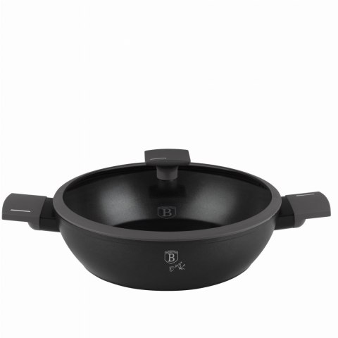 GARNEK NISKI TYTANOWY Z POKRYWKĄ 28CM 3.8L BERLINGER HAUS ANTRACIT BH-8128