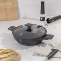 GARNEK NISKI TYTANOWY Z POKRYWKĄ 28CM 3.8L BERLINGER HAUS ANTRACIT BH-8128