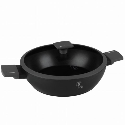 GARNEK NISKI TYTANOWY Z POKRYWKĄ 28CM 3.8L BERLINGER HAUS ANTRACIT BH-8128