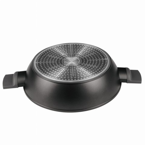 GARNEK NISKI TYTANOWY Z POKRYWKĄ 28CM 3.8L BERLINGER HAUS ANTRACIT BH-8128
