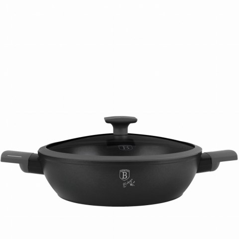 GARNEK NISKI TYTANOWY Z POKRYWKĄ 28CM 3.8L BERLINGER HAUS ANTRACIT BH-8128