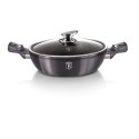GARNEK NISKI Z POWŁ. GRANITOWĄ 3.8L 28cm BERLINGER HAUS METALLIC LINE Carbon Pro BH-6898