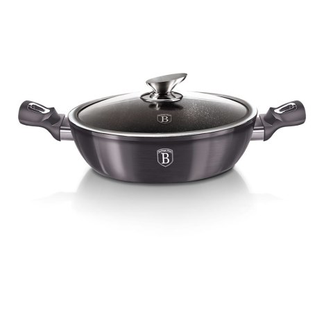 GARNEK NISKI Z POWŁ. GRANITOWĄ 3.8L 28cm BERLINGER HAUS METALLIC LINE Carbon Pro BH-6898