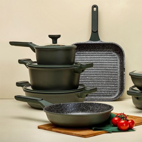 Garnek granitowy ze szklaną pokrywką indukcja IMPERIAL 20 cm 2.5L NAVA 10-302-060