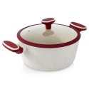 Garnek granitowy ze szklaną pokrywką indukcja TERRESTRIAL 24 cm 4.2L NAVA 10-144-321