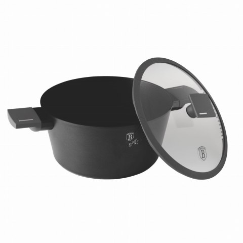 GARNEK TYTANOWY Z POKRYWKĄ 24CM 4.1L BERLINGER HAUS ANTRACIT BH-8131