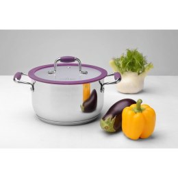 GARNEK Z POKRYWKĄ 24cm 6.1L STAL NIERDZEWNA 18/10 MASSA STARKE PRO