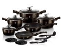 GARNKI BERLINGER HAUS 18 ELE METALLIC SHINY BLACK BH-6614