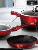 GARNKI BERLINGER HAUS METALLIC BLACK BURGUNDY LINE 15 ELE BH-1632-N