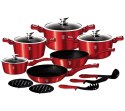 GARNKI BERLINGER HAUS METALLIC BURGUNDY LINE 15 ELE BH-1226-N