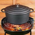 Garnek z pokrywką żeliwny indukcja gaz ciężki CAST LINE 26 cm 5L VILDE 199075
