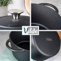 Garnek z pokrywką żeliwny indukcja gaz ciężki CAST LINE 26 cm 5L VILDE 199075