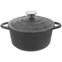 Garnek żeliwny z pokrywką ciężki na indukcję gaz LITINA 23 cm 4L ORION 113302