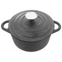 Garnek żeliwny z pokrywką ciężki na indukcję gaz LITINA 23 cm 4L ORION 113302