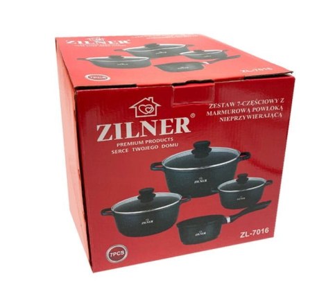 GARNKI GRANITOWE 7 EL. ZILNER ZL-7016