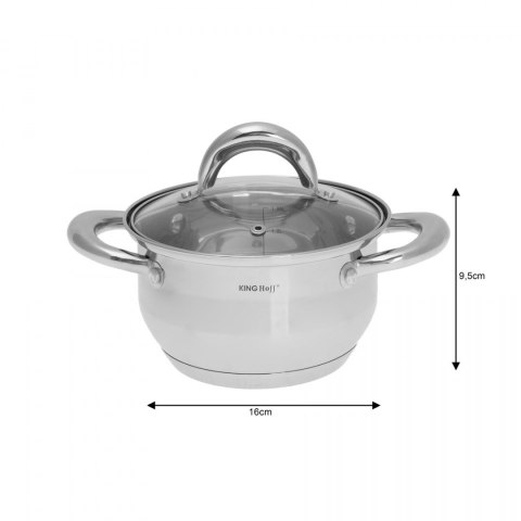 GARNKI KiNGHOFF SILVER 8 ELE KH-1095