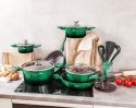 GARNKI z POWŁOKĄ GRANITOWĄ 15 ELE. ZILNER EMERALD NOIR ZL-8521